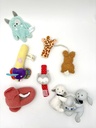 Set van 7 kleine speelgoedjes voor baby's