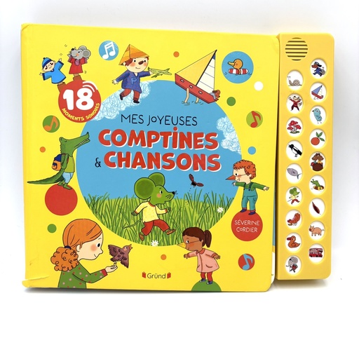 Livre sonore – Mes joyeuses comptines & chansons